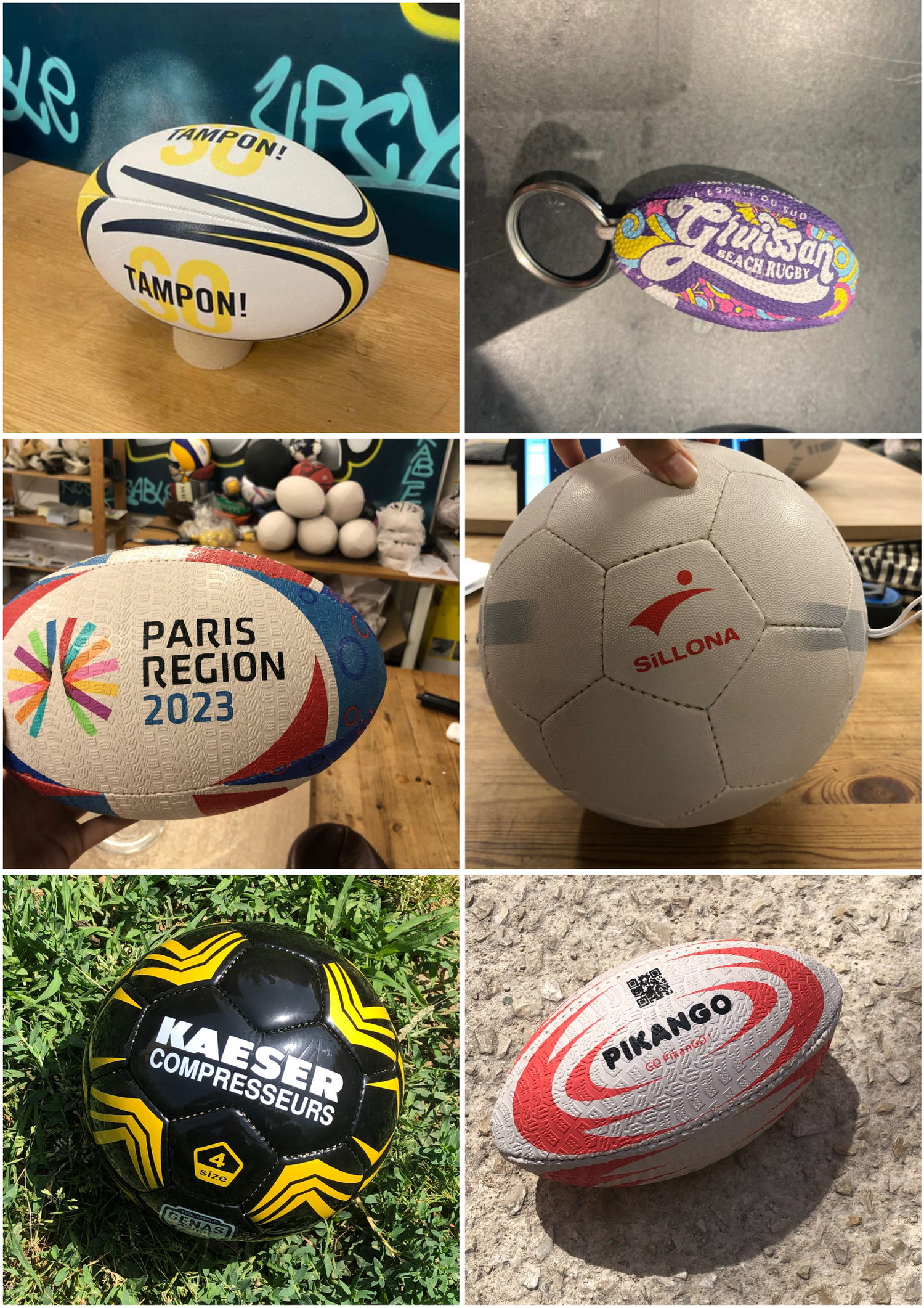 Ballon de Rugby Personnalisable - Finition brute